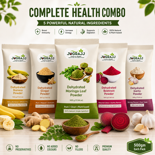 Complete 5 Product Combo - Ginger, Garlic, Banana, Beetroot & Moringa