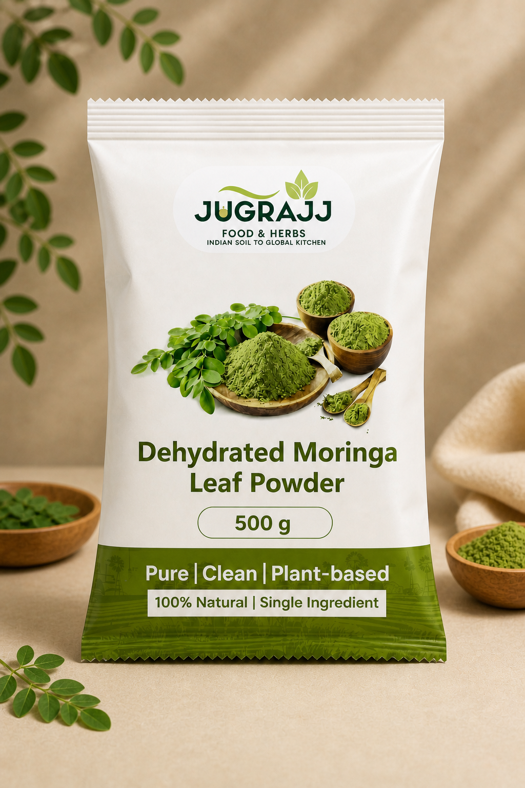 Dehydrated Moringa Powder – 100% Pure & Natural