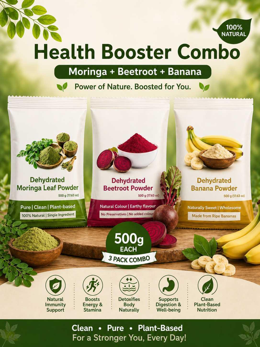 Nutrition Combo - Banana, Beetroot & Moringa