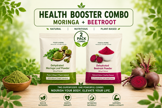 Health Booster Combo - Moringa Powder & Beetroot Powder